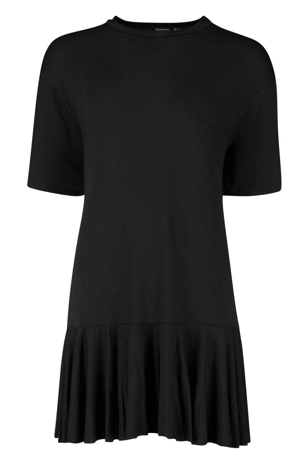 Frill Hem T Shirt Dress