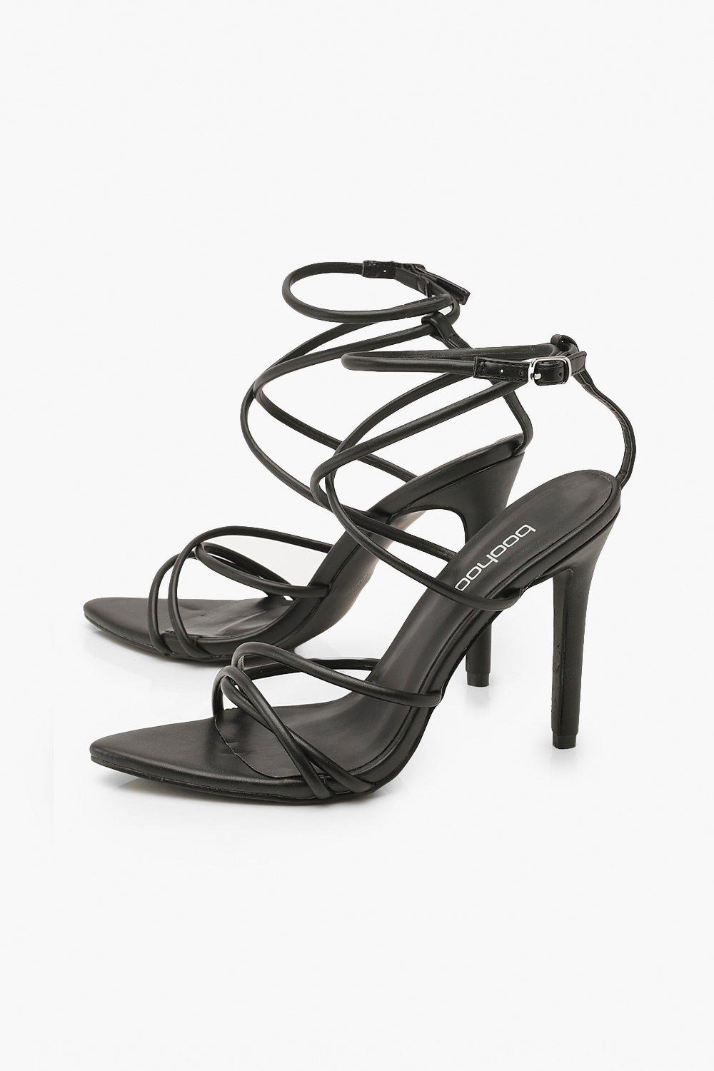 boohoo lace up heels