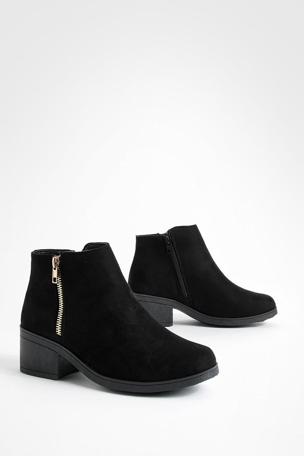 black block heel chelsea boot