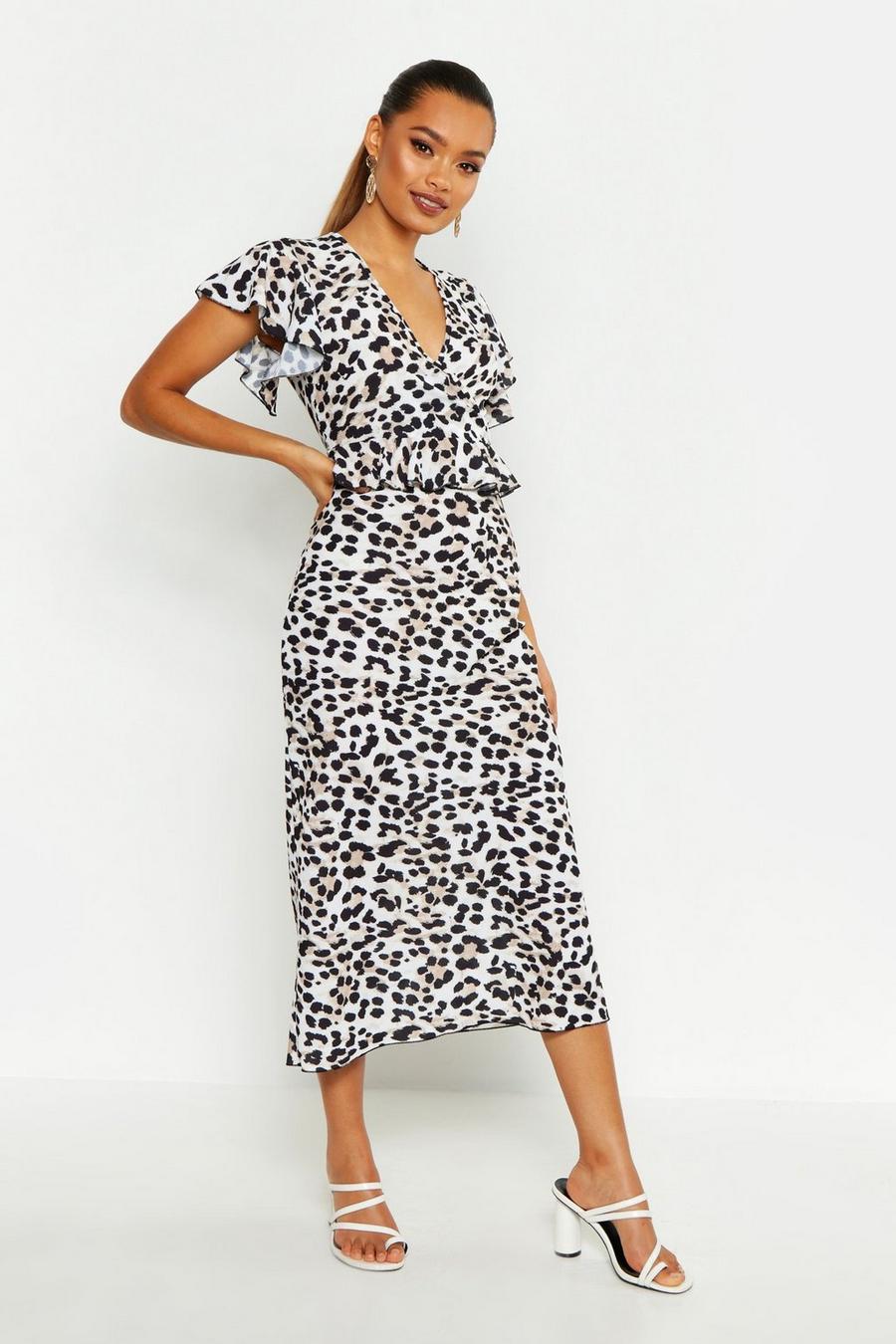 Leopard Print Midi Skirt image number 1