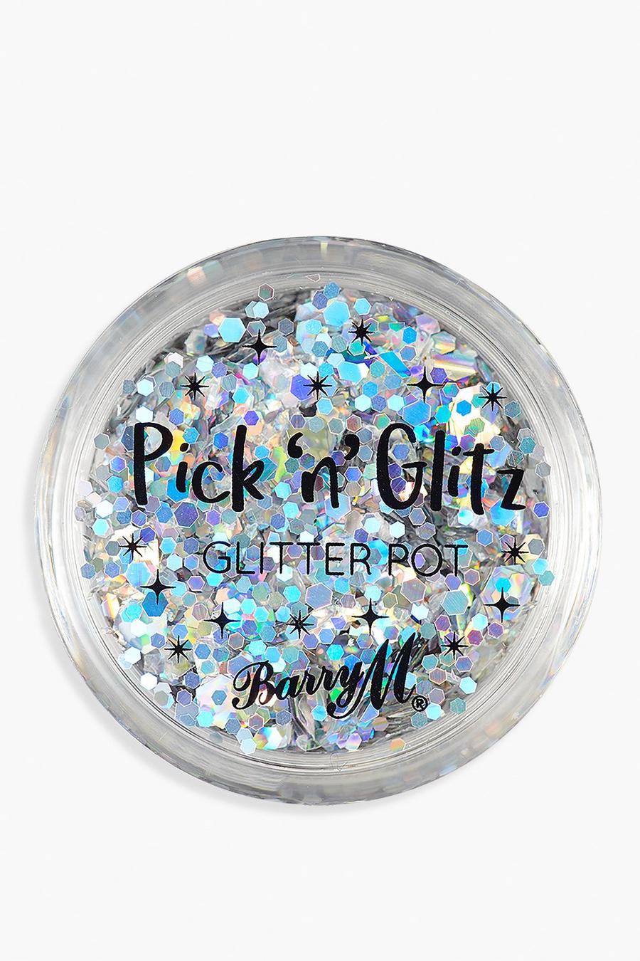 Barry M Pick & Glitz Glitter Pot – Extra, Silber silver image number 1