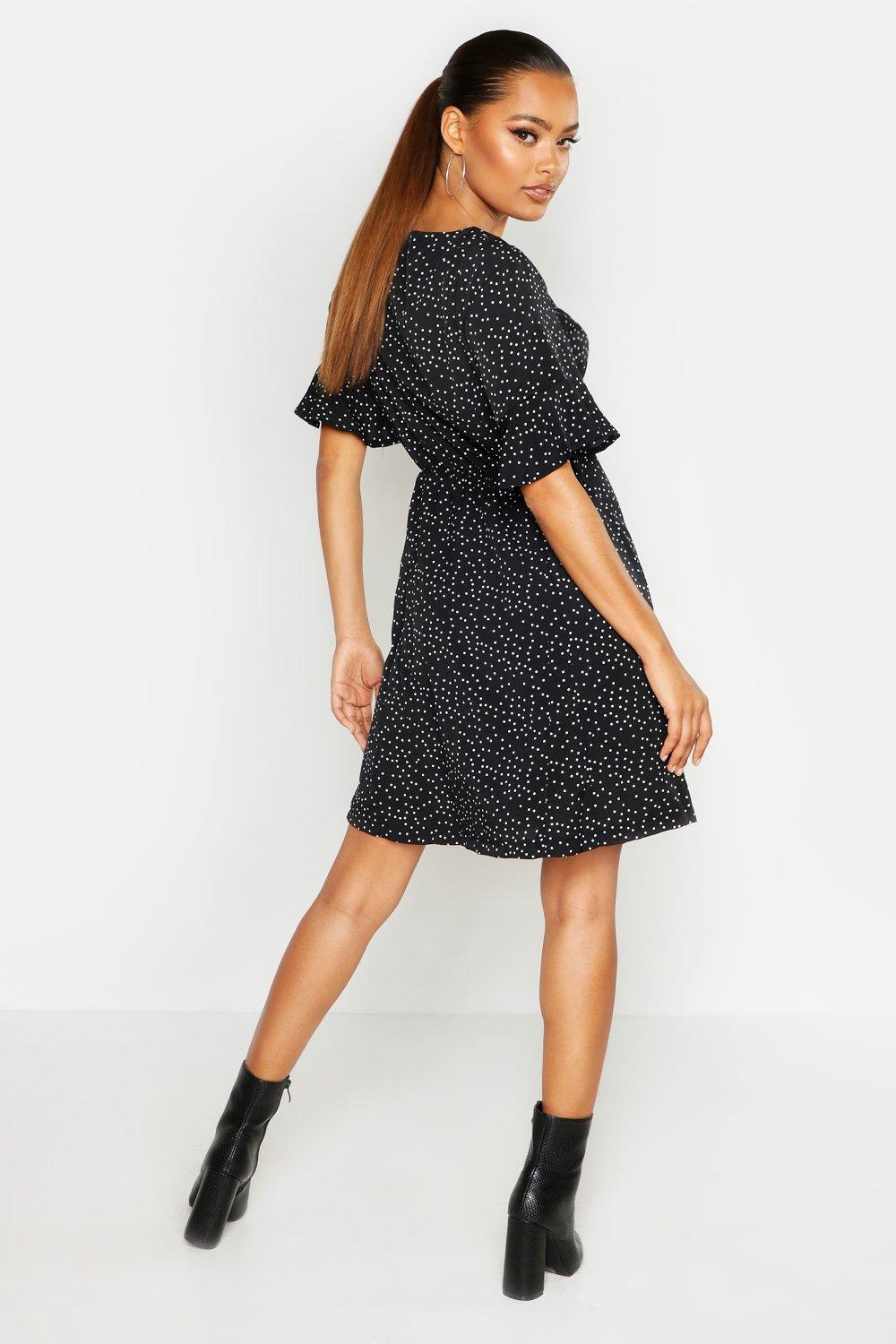 Flutter sleeve shift dress sale