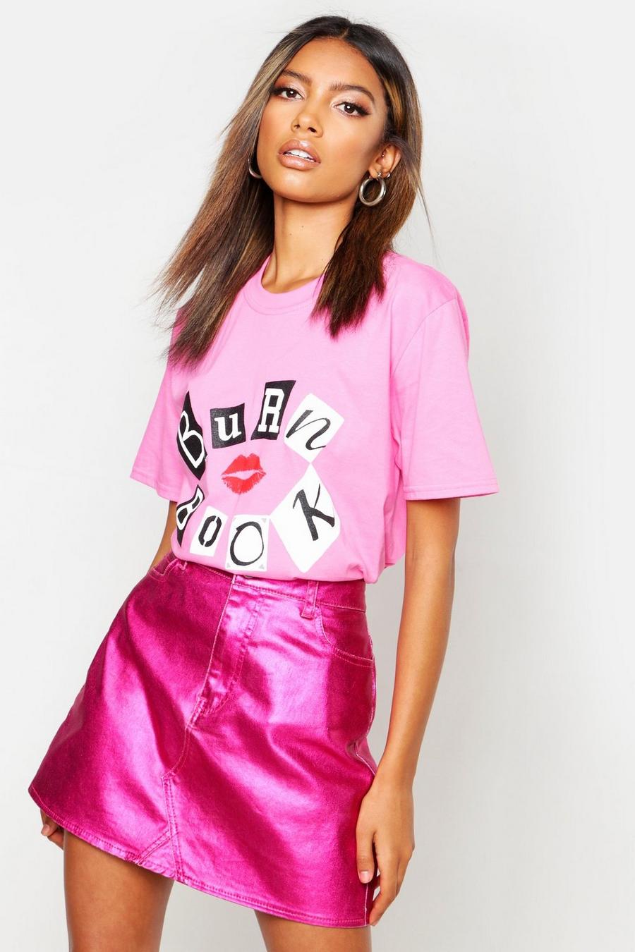T-Shirt mit „Mean Girls Burn Book“-Motiv, Rosa pink image number 1