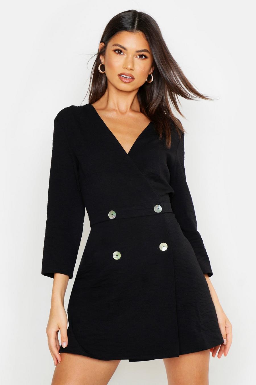 Collarless Double Breasted Blazer Dress image number 1