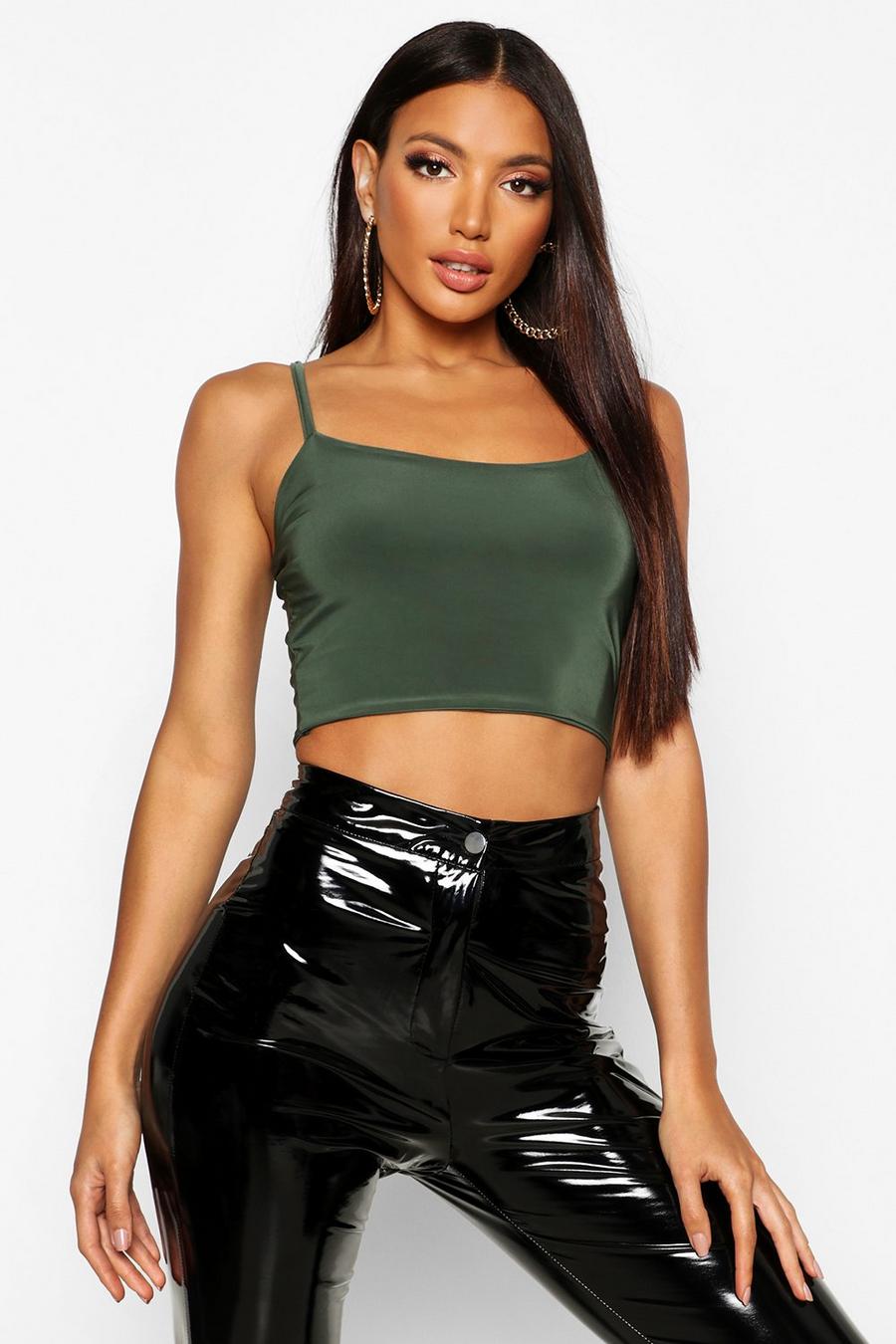 Double Layer Cami Crop Top image number 1