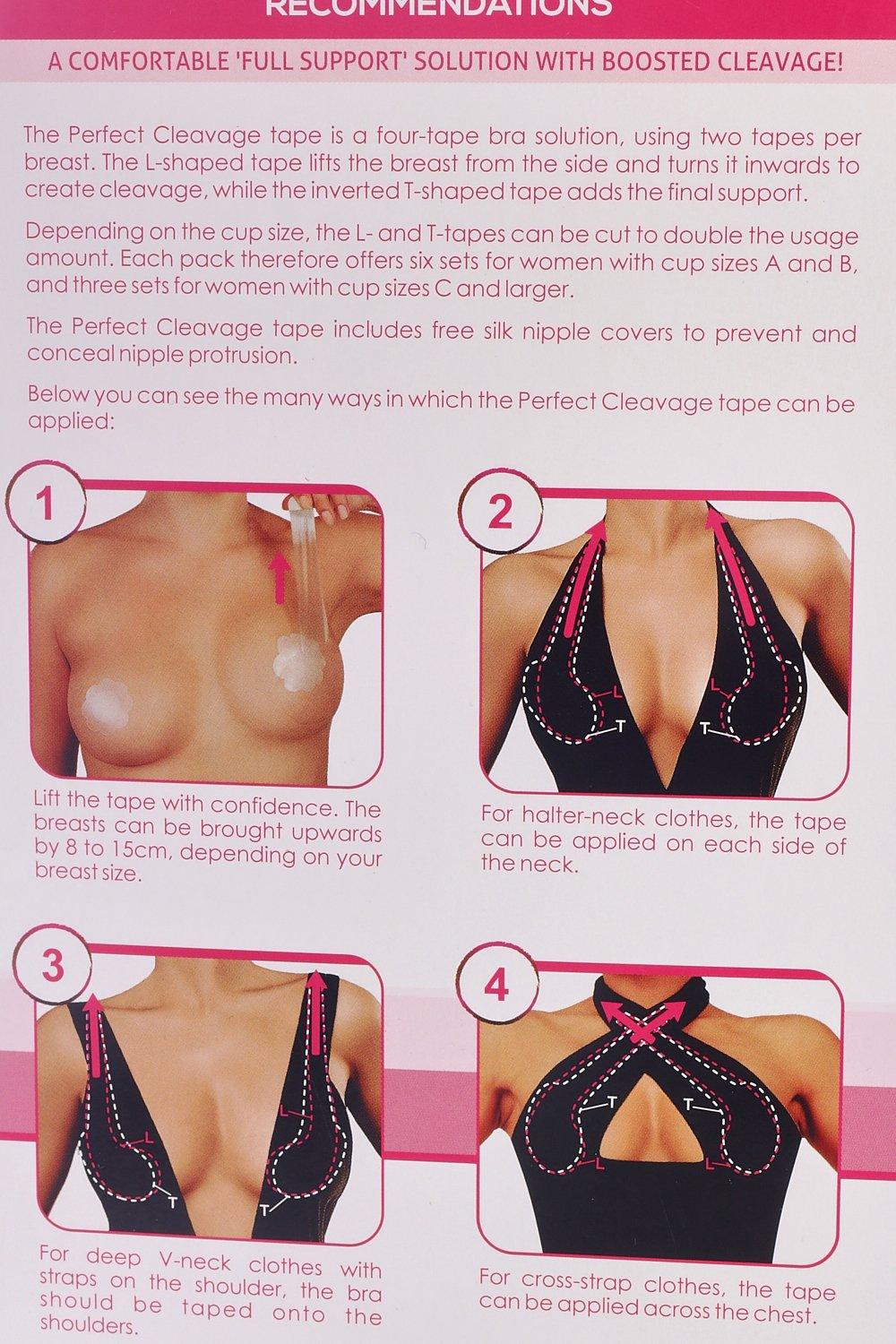 Travelwnat Boob Tape, Boobytape for Breast Lift | Achieve Chest Support  Lift & Contour of Breasts | Sticky Body Tape for Push up & Shape in All