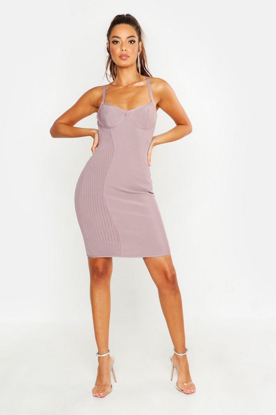 Rose Premium Cupped Bodycon-Jurk image number 1