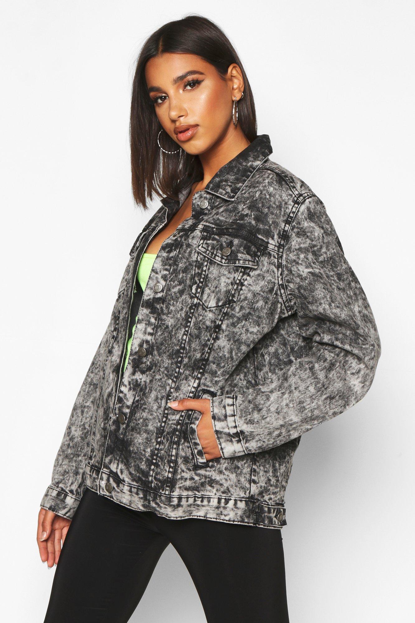 boohoo oversized denim jacket