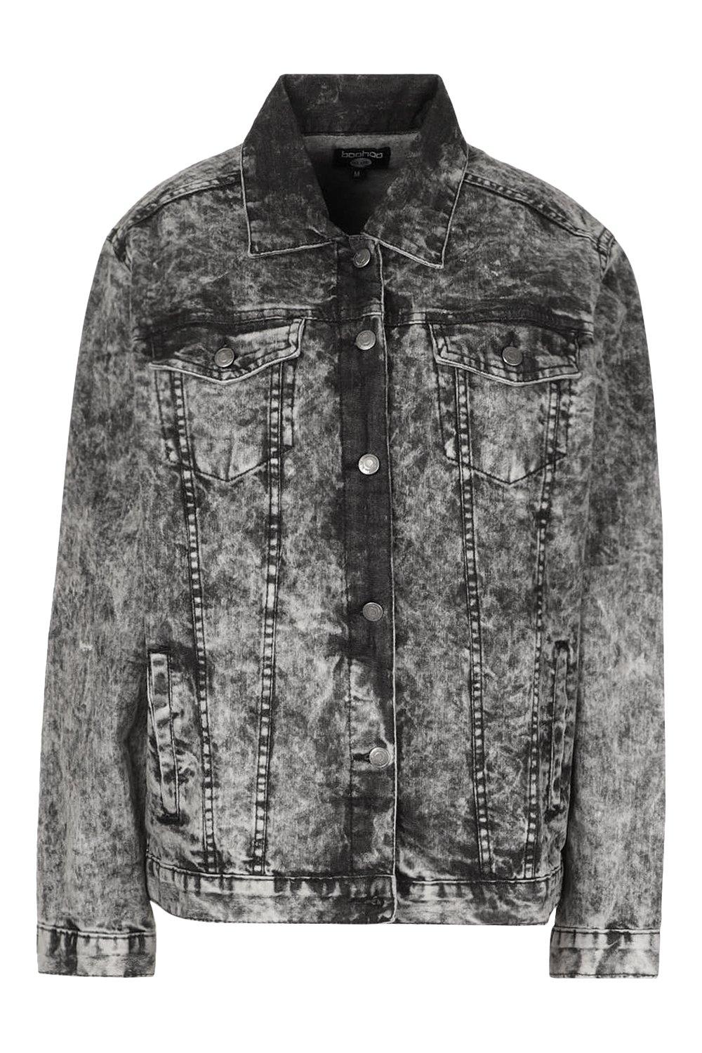 acid washed denim vest