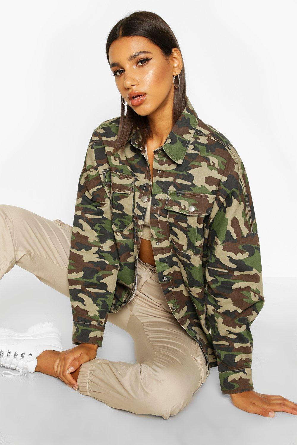 camo denim shirt