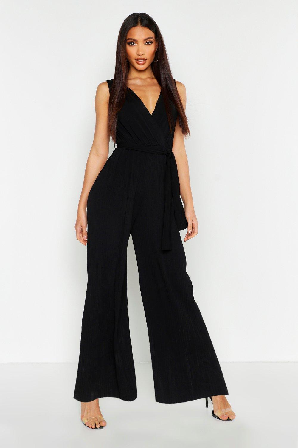 boohoo pleated jumpsuit