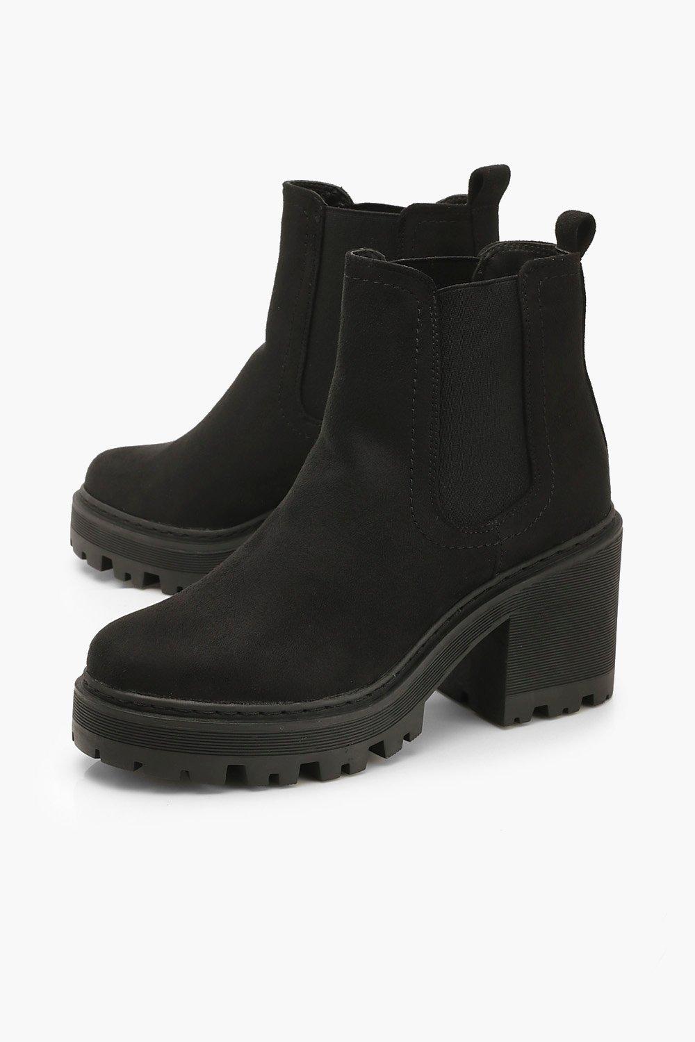 Chunky Block Chelsea Boots | boohoo