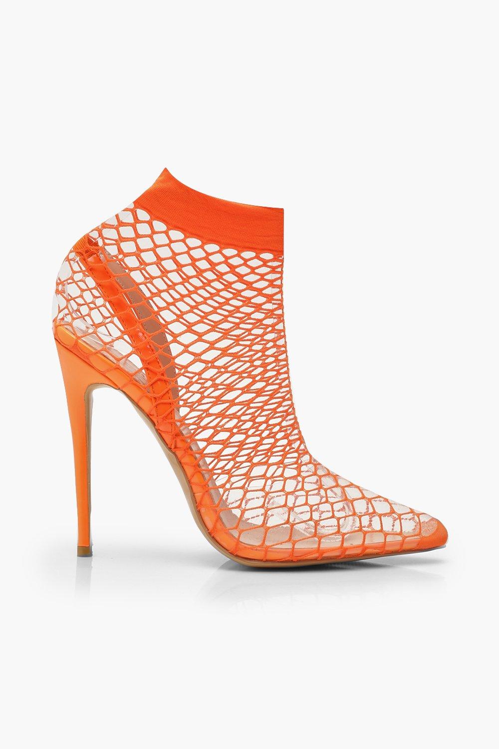 Fishnet pointed hot sale toe heels