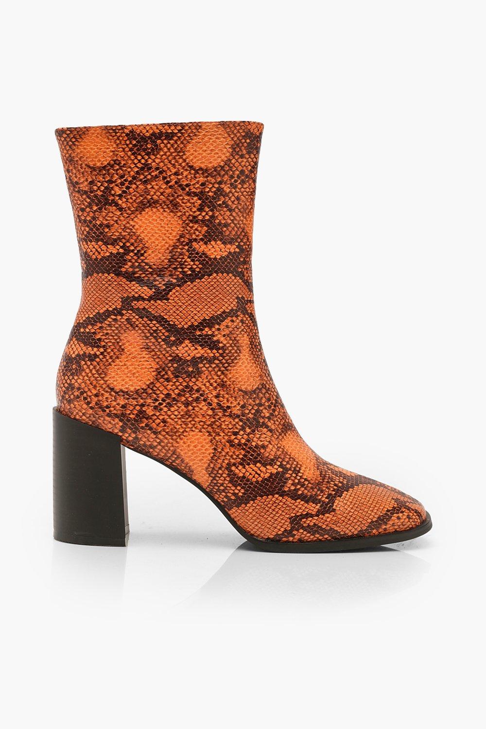 Boohoo snake outlet boots