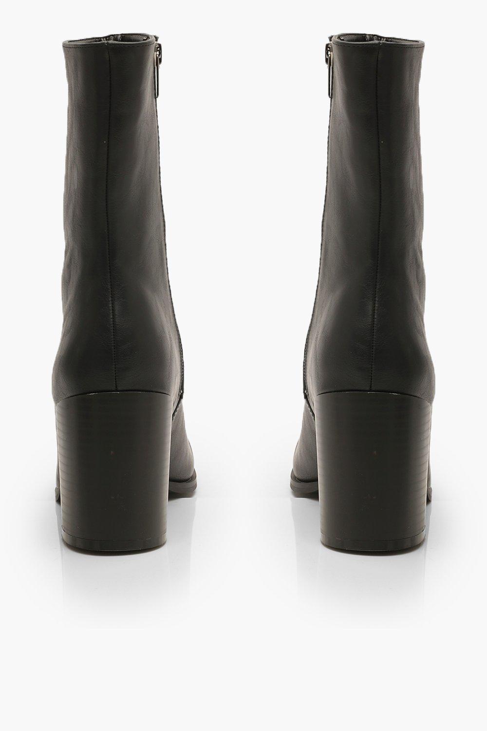 square toe heeled boots