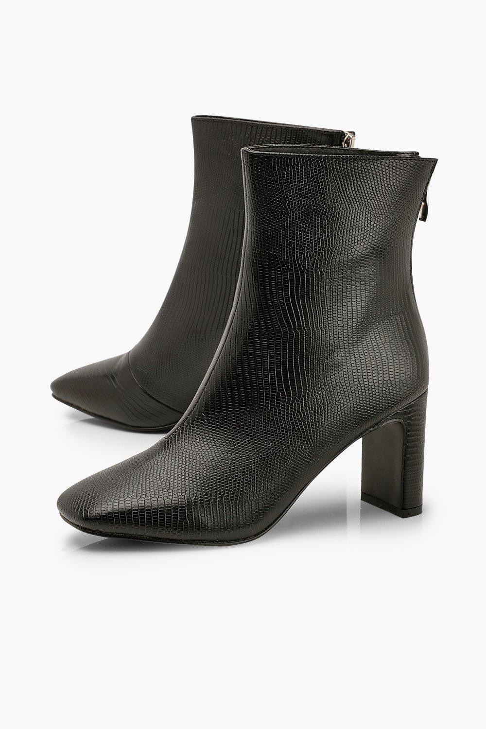 low heel shoe boots