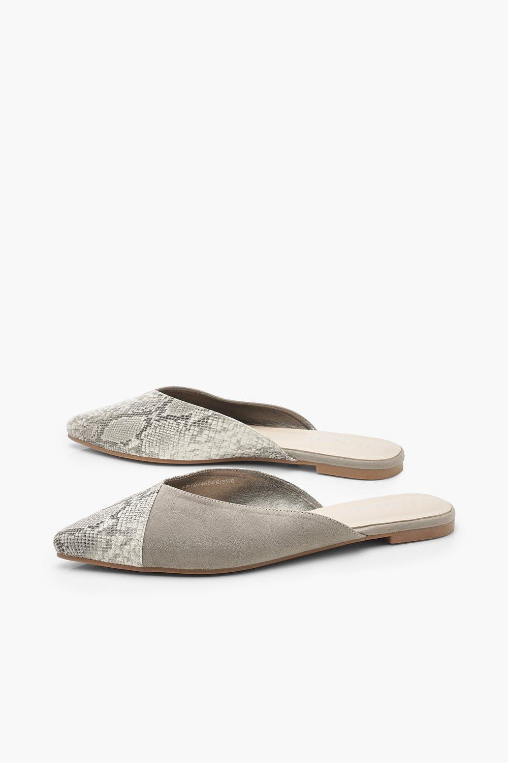 Snake on sale mules flat