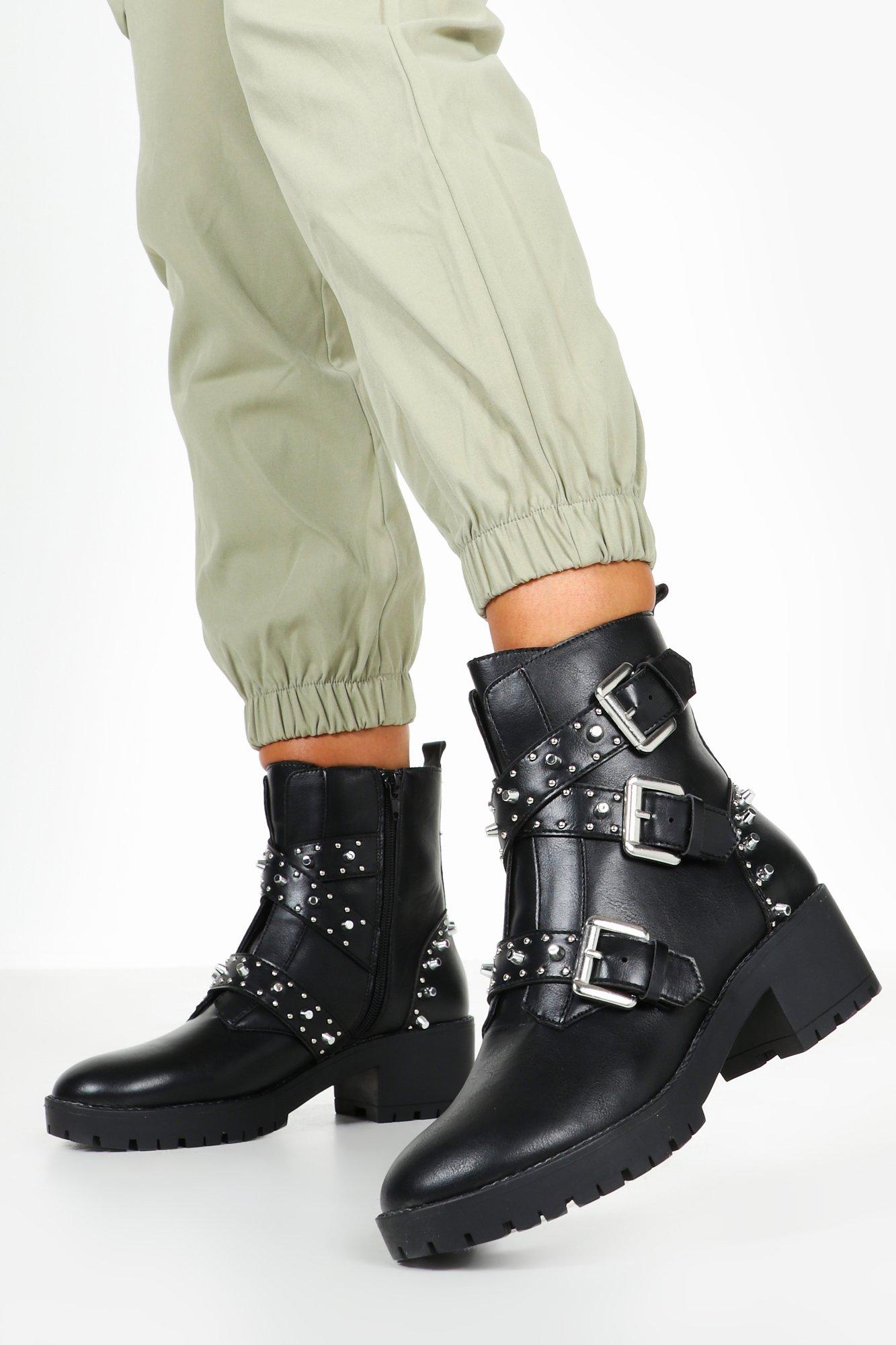 studded hiker boots