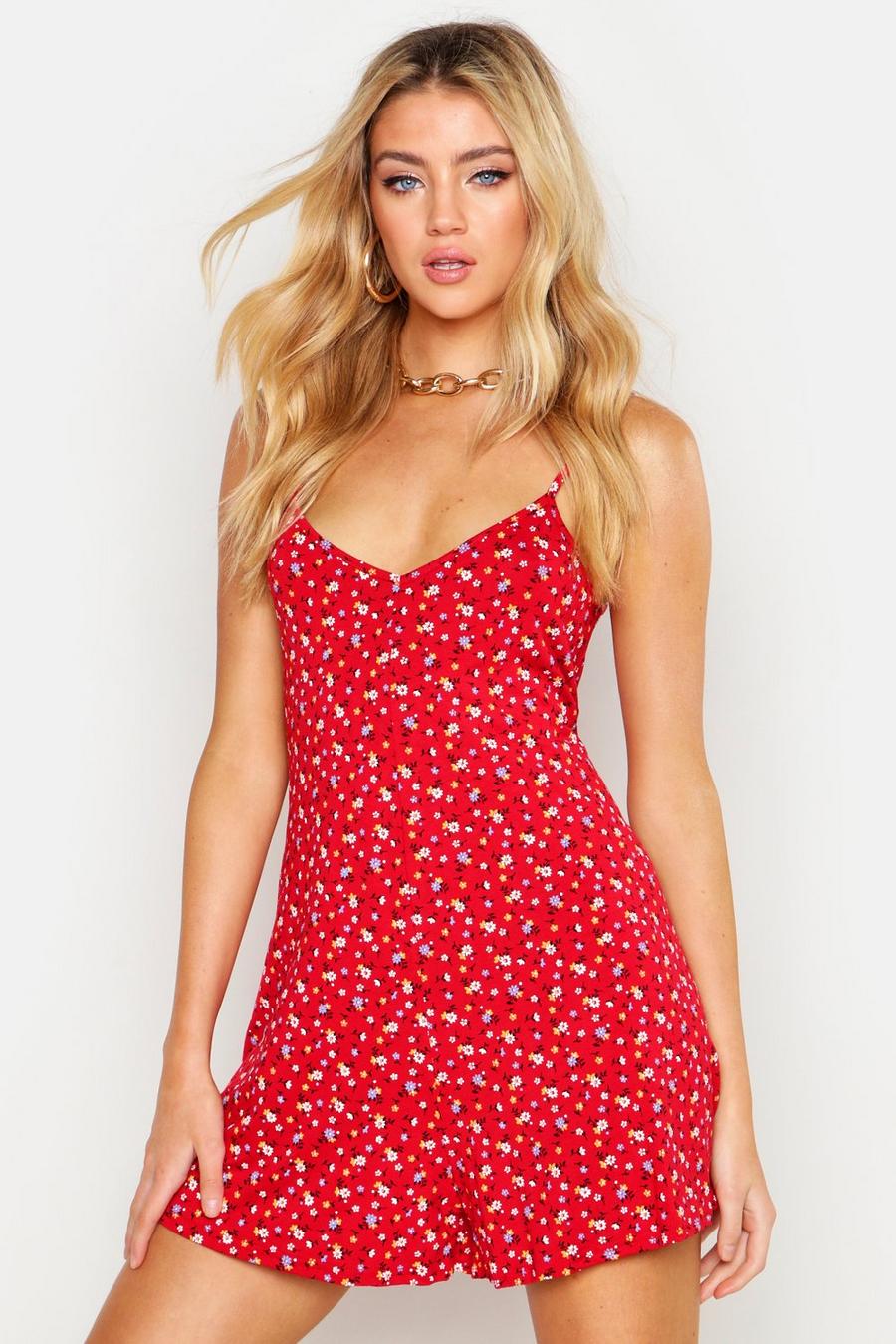 Ditsy Floral Jersey Swing Playsuit image number 1