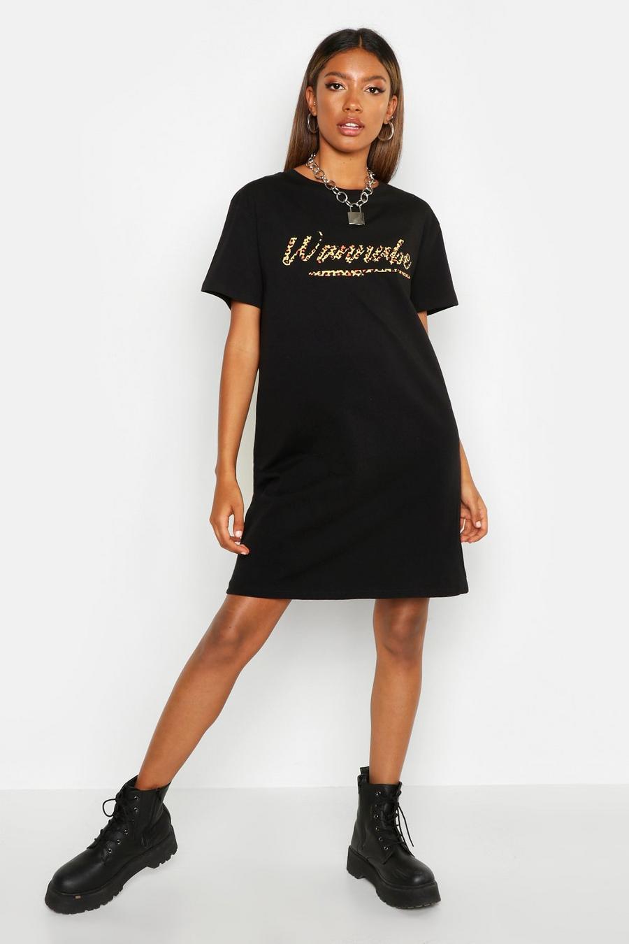 Wanna Be Graphic T-Shirt Dress image number 1