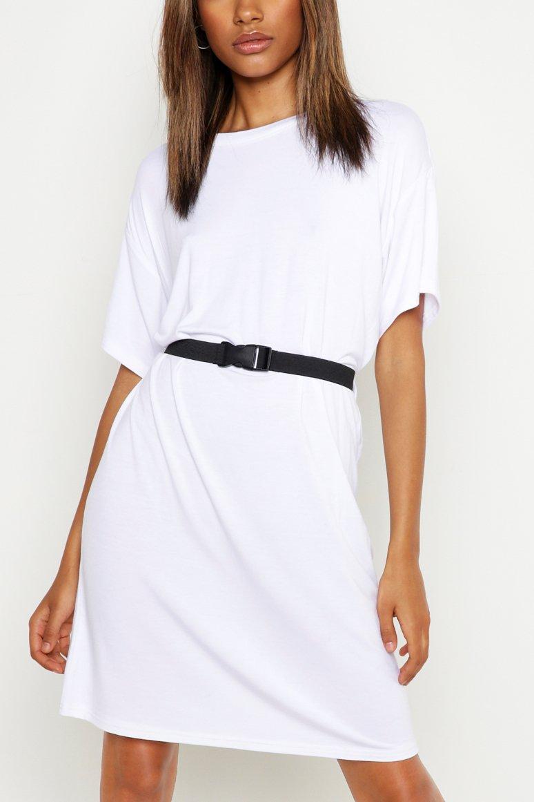 Belted T-Shirt Dress | boohoo USA