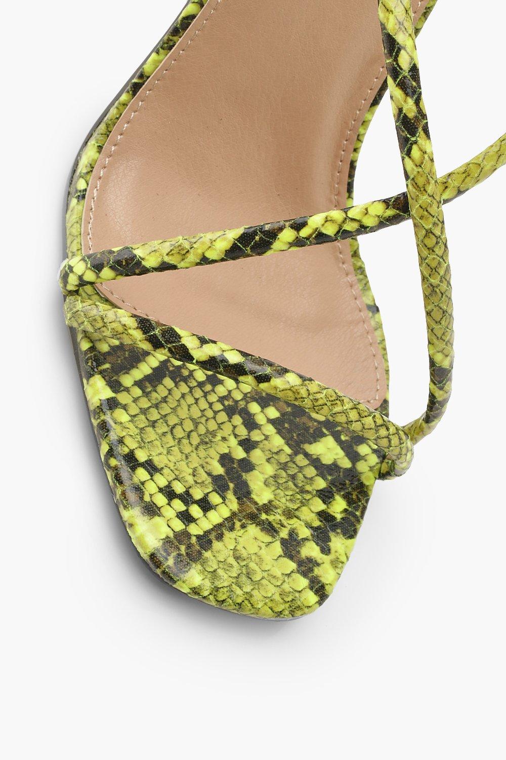 Neon snake hot sale print sandals