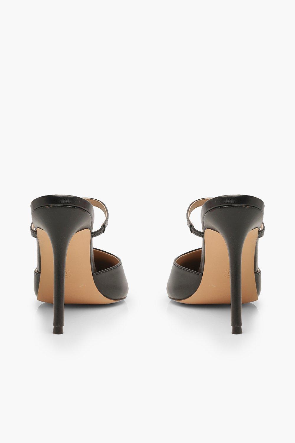 Scarpe decollete in stile sabot a punta