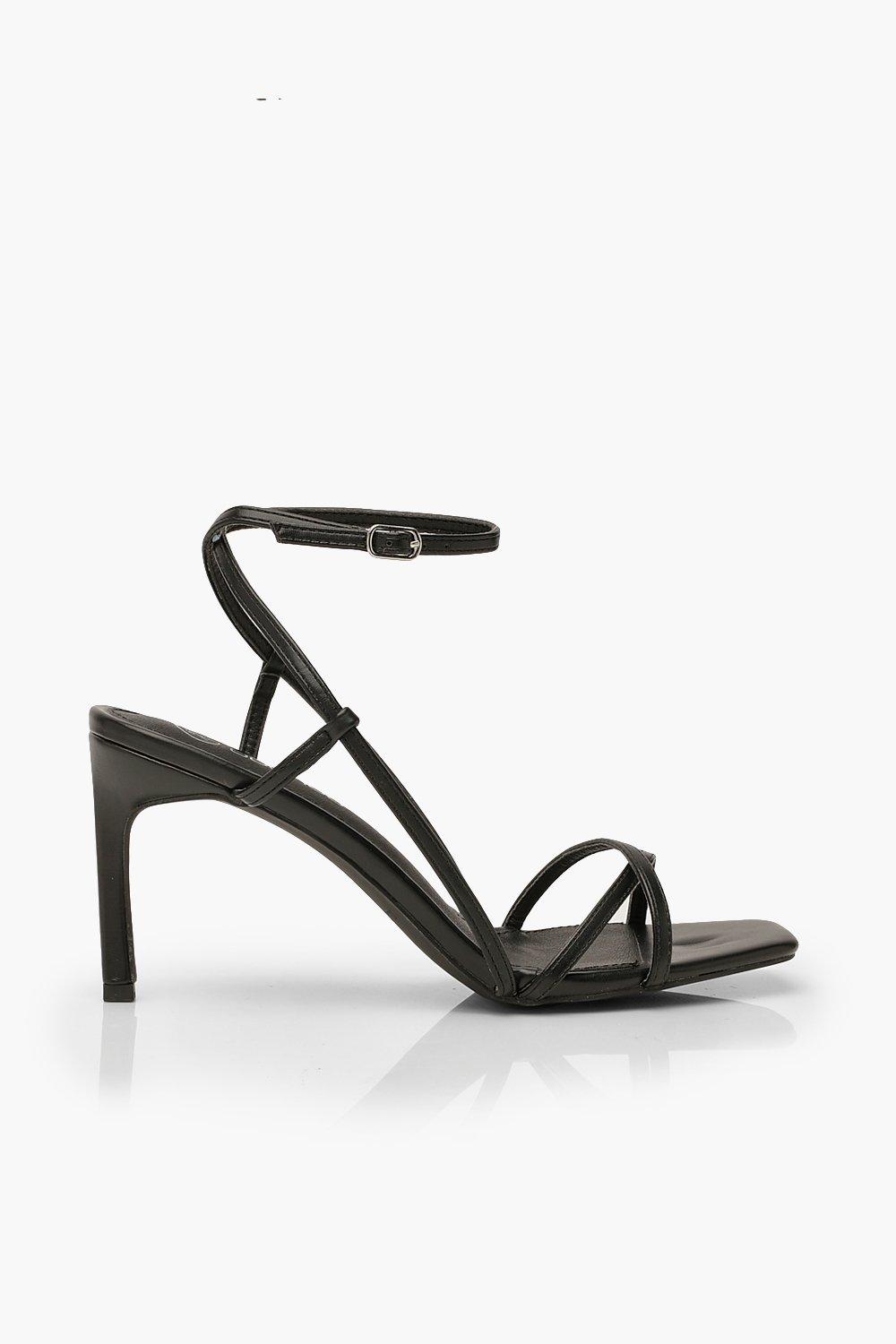 boohoo black sandals