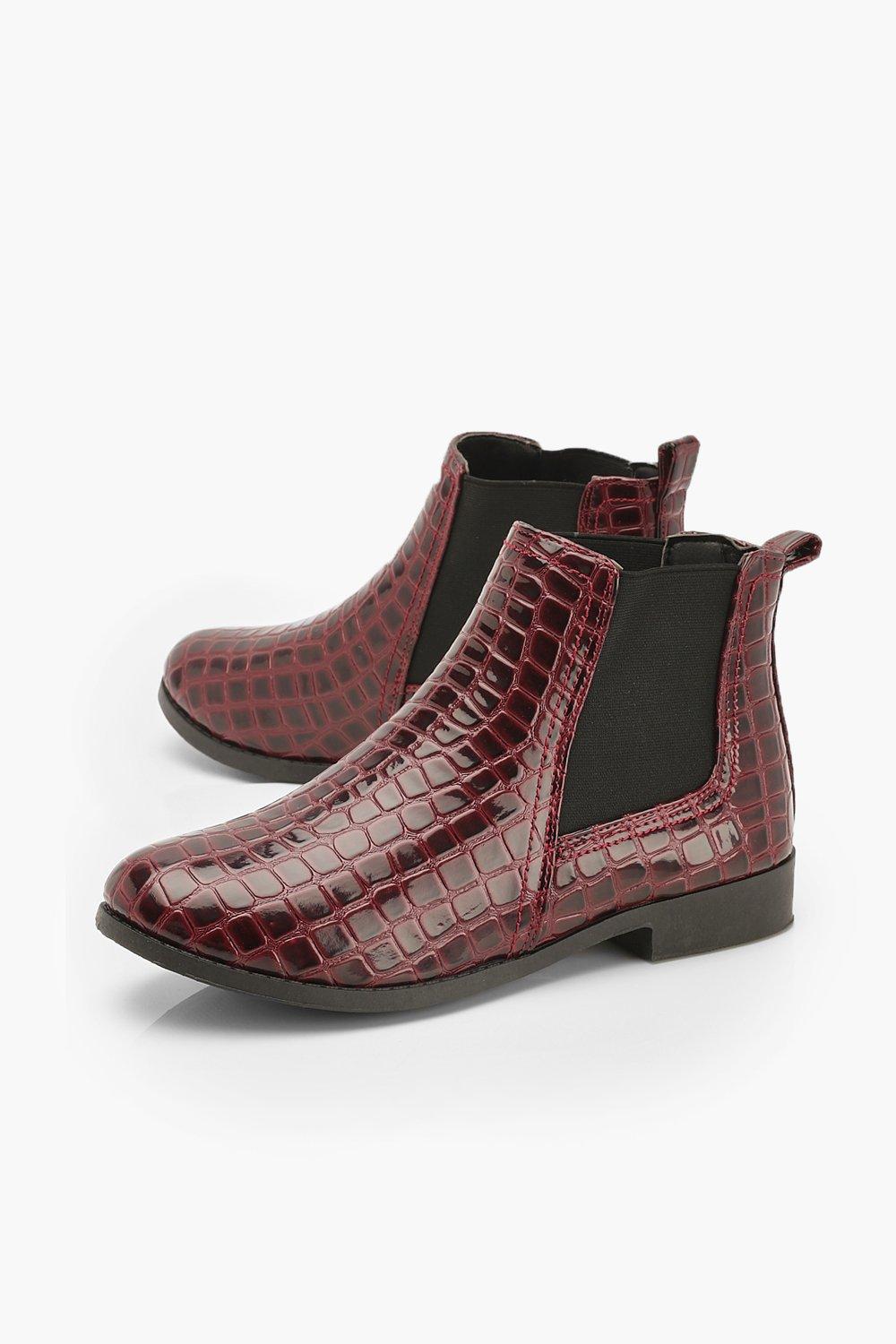 berry patent boots