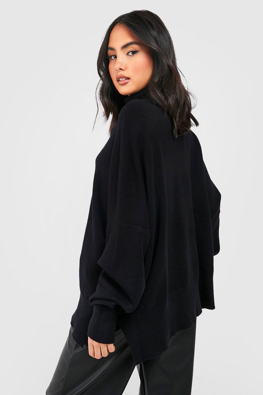 Black baggy outlet turtleneck