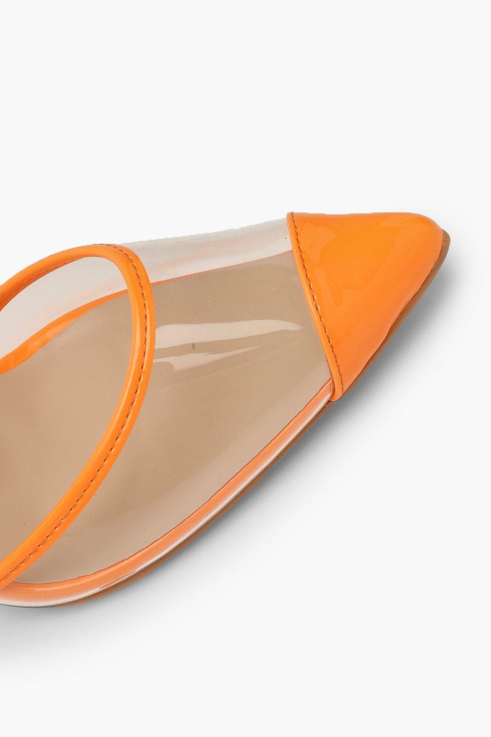 Orange clear shoes online
