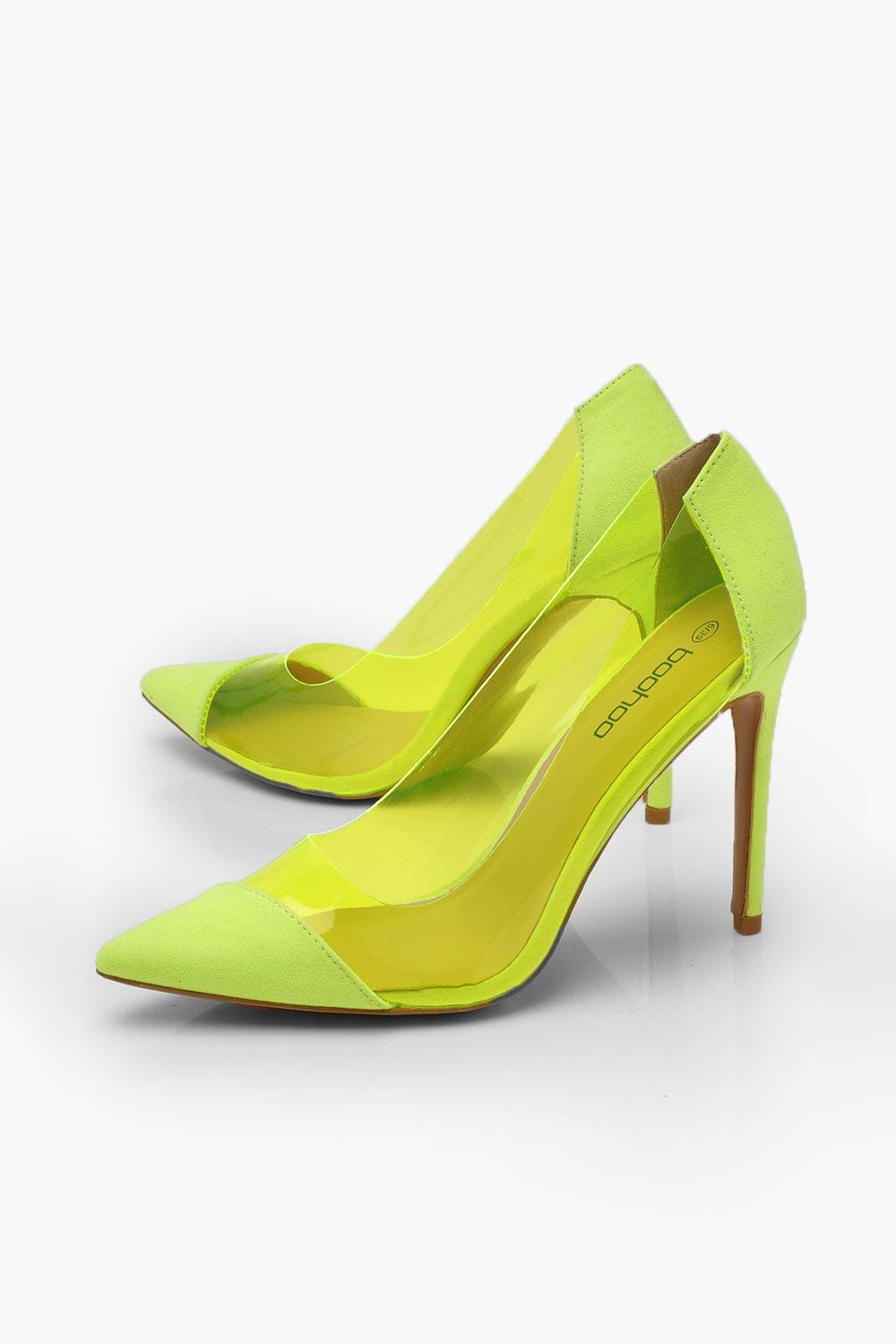 Escarpins fluo transparents