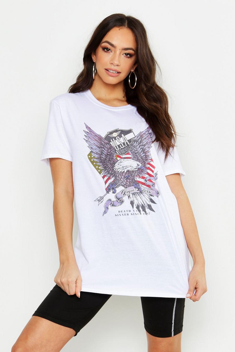 USA Eagle Slogan T-Shirt image number 1