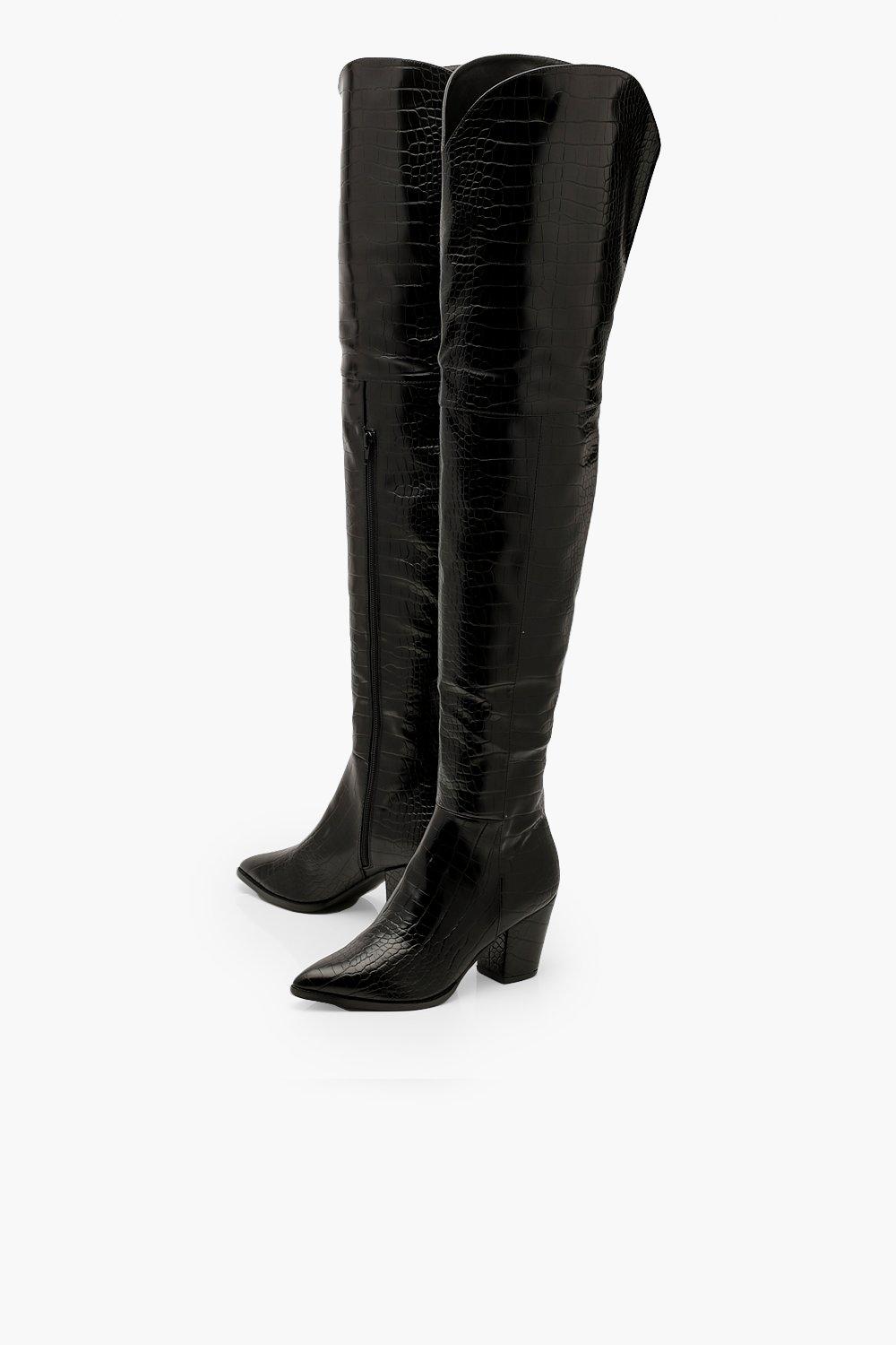 thigh high cowboy boots