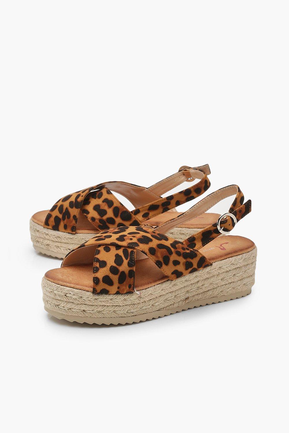 Animal print flatforms sale