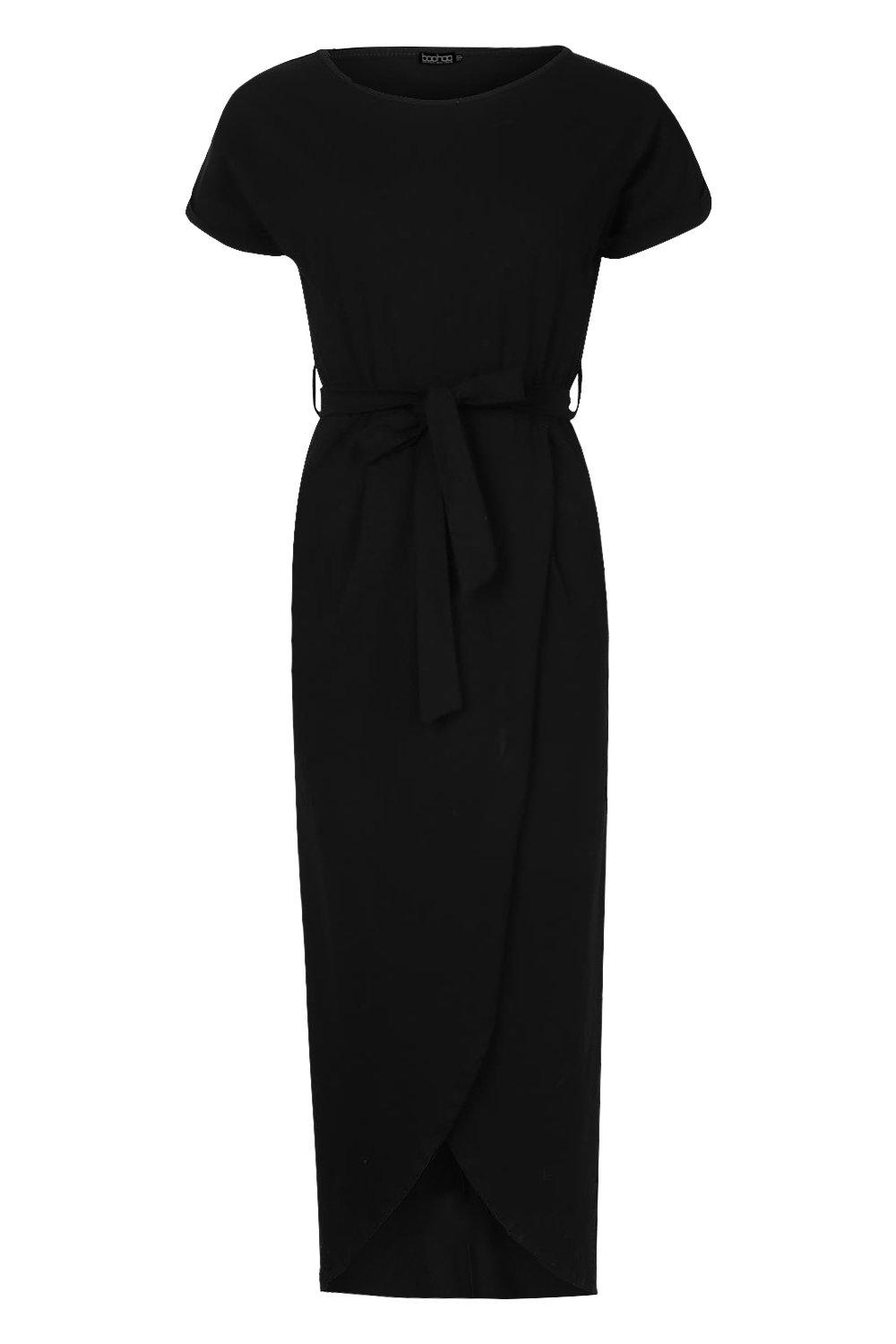 black t shirt maxi dress