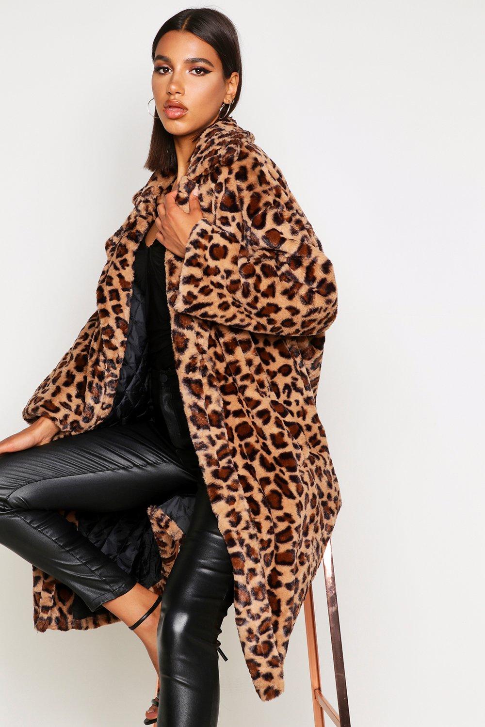 cheap leopard coat