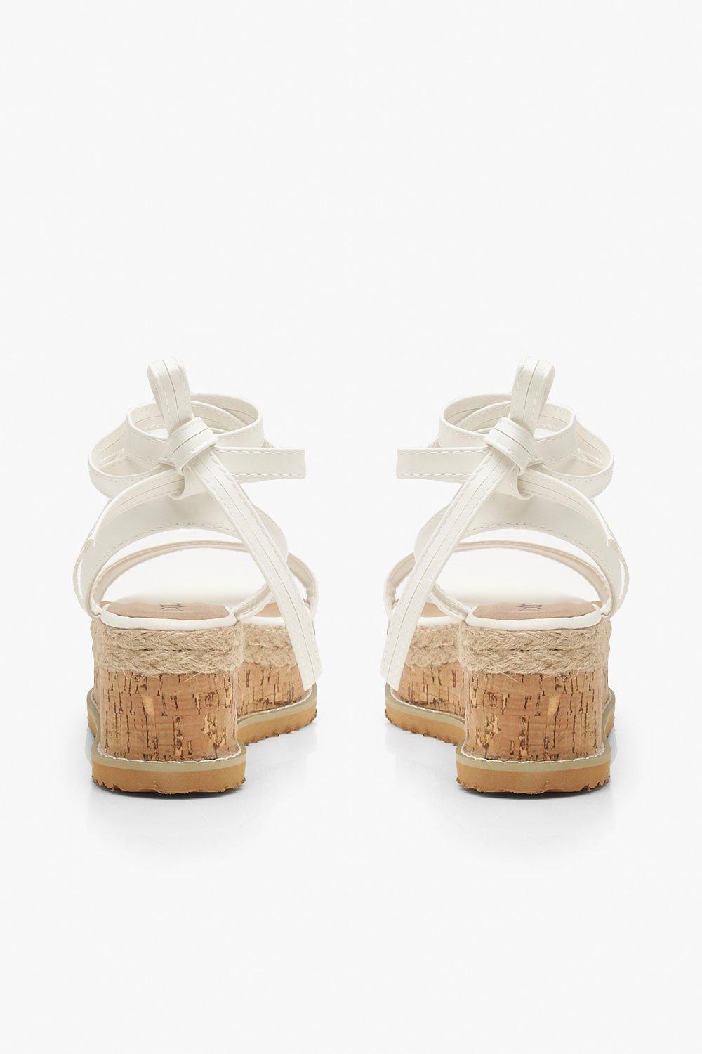 White tie up espadrille on sale sandals