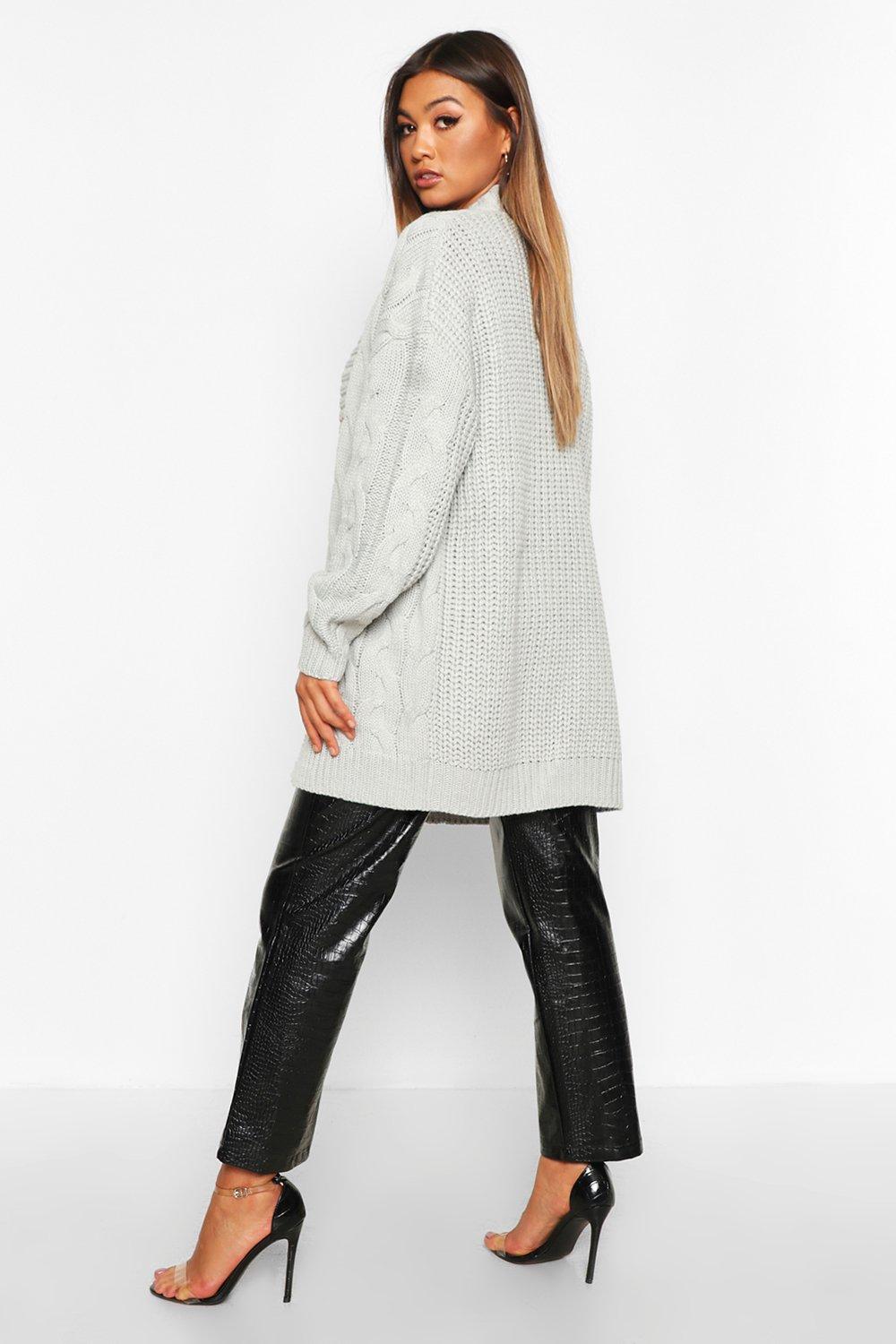 boohoo longline cardigan