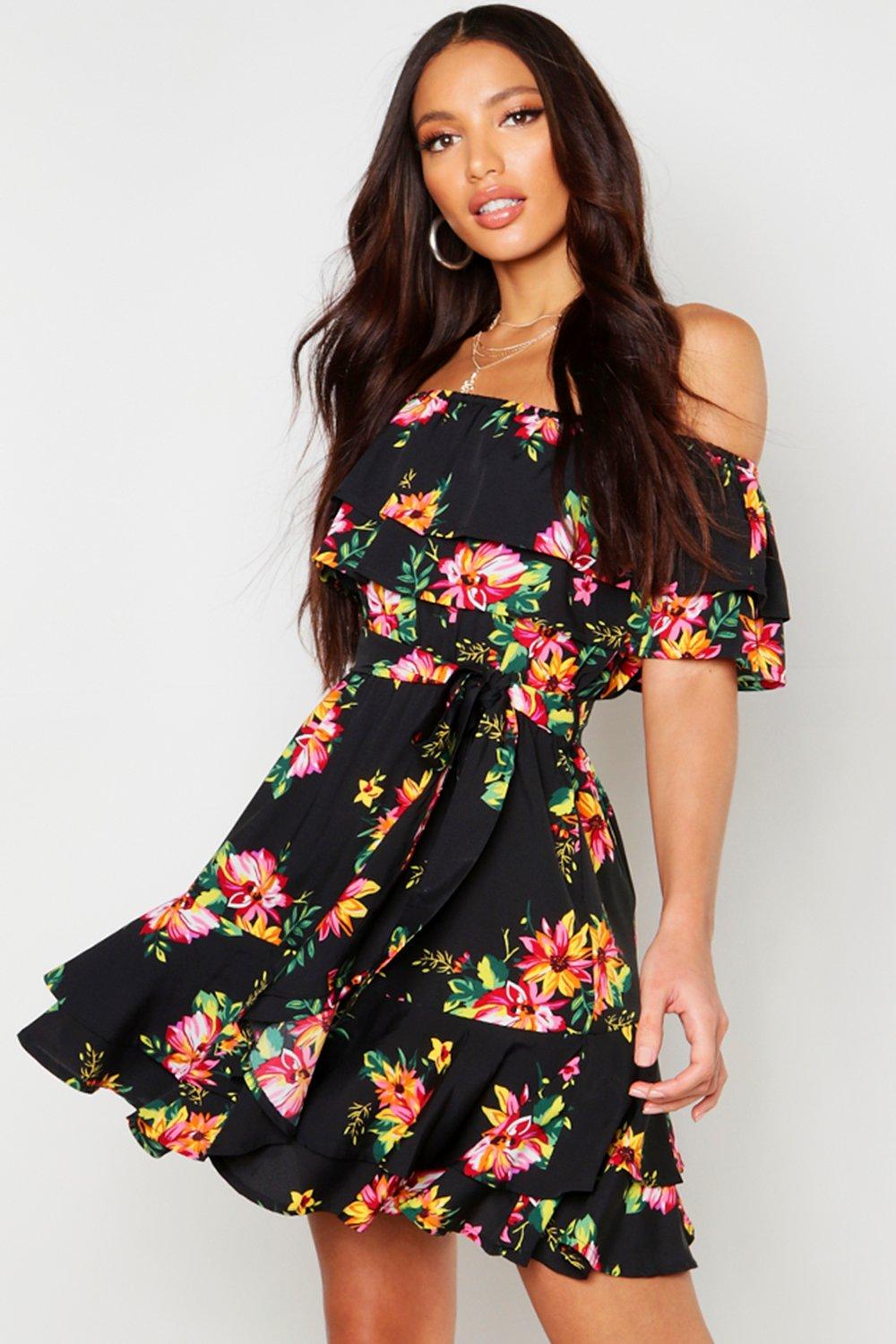 Frill clearance skater dress