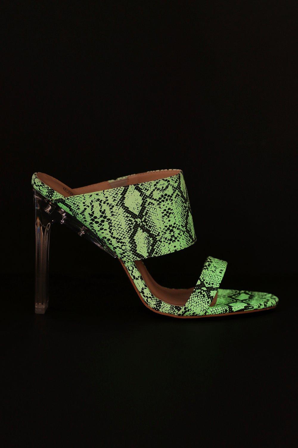 boohoo reflective heels