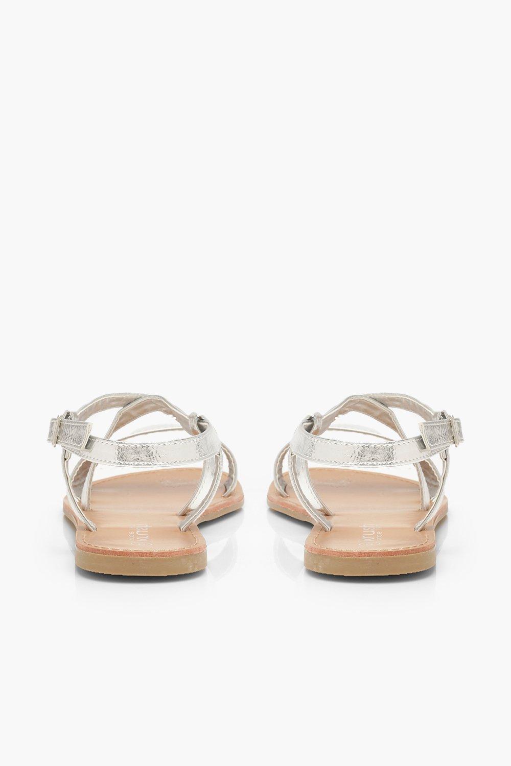 Flat Silver Sandals Wide Width Flash Sales | bellvalefarms.com