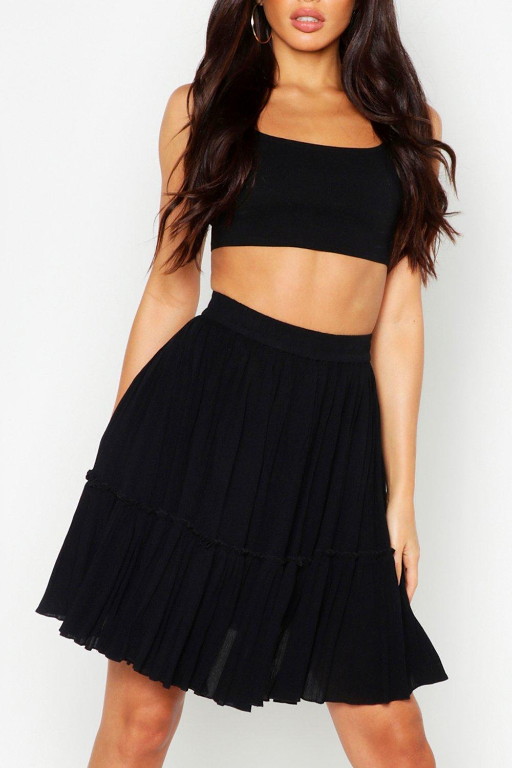 Black skater sale skirt boho