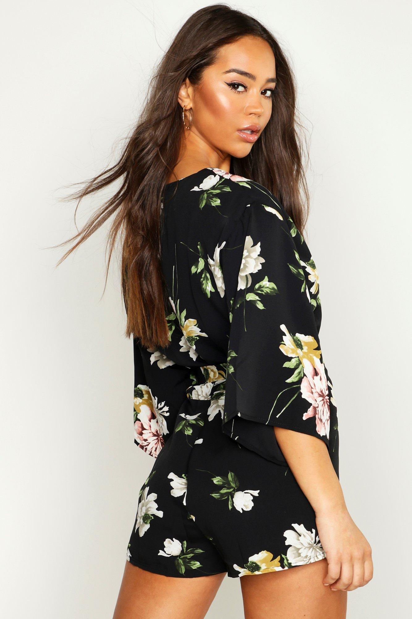 Kimono store sleeve playsuit