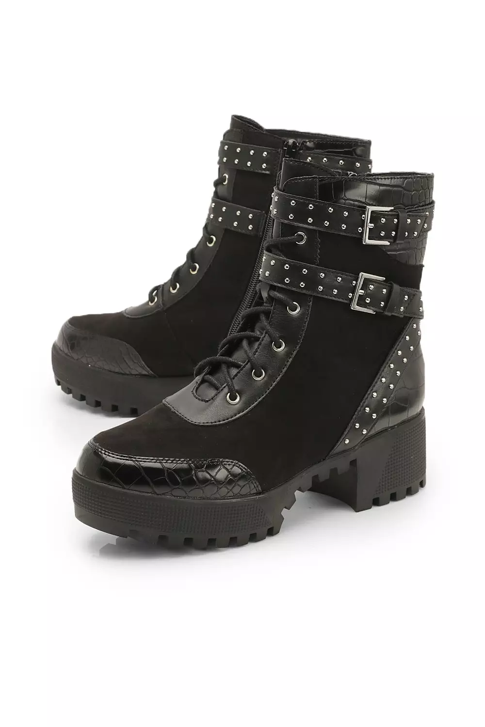 Boohoo biker clearance boots