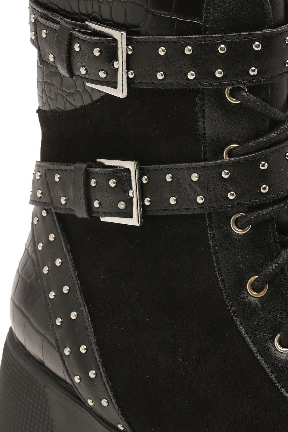 boohoo studded boots