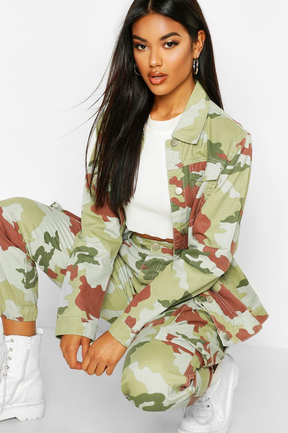 oversized camo coat