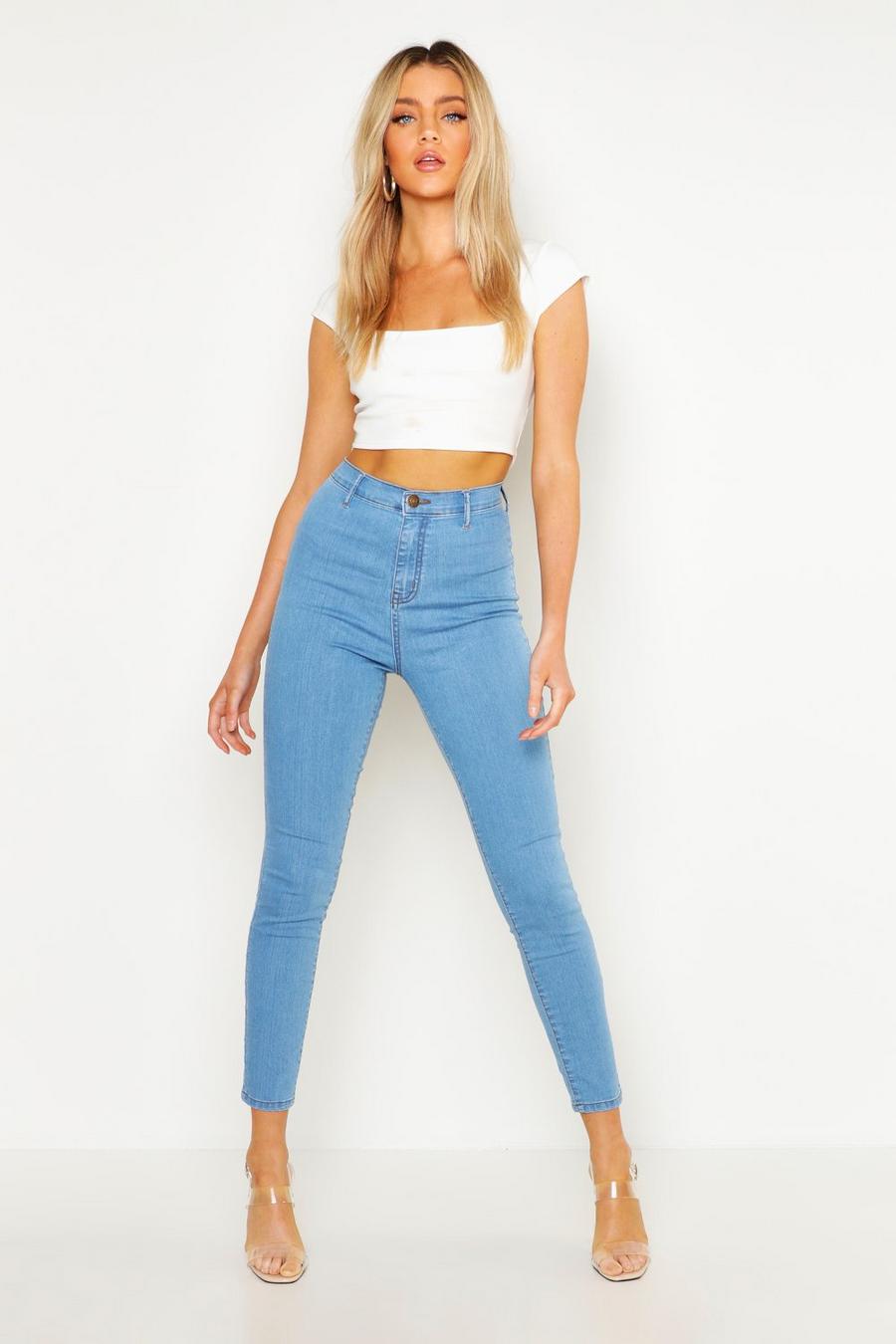 Skinny Disco-Jeans, Hellblau image number 1