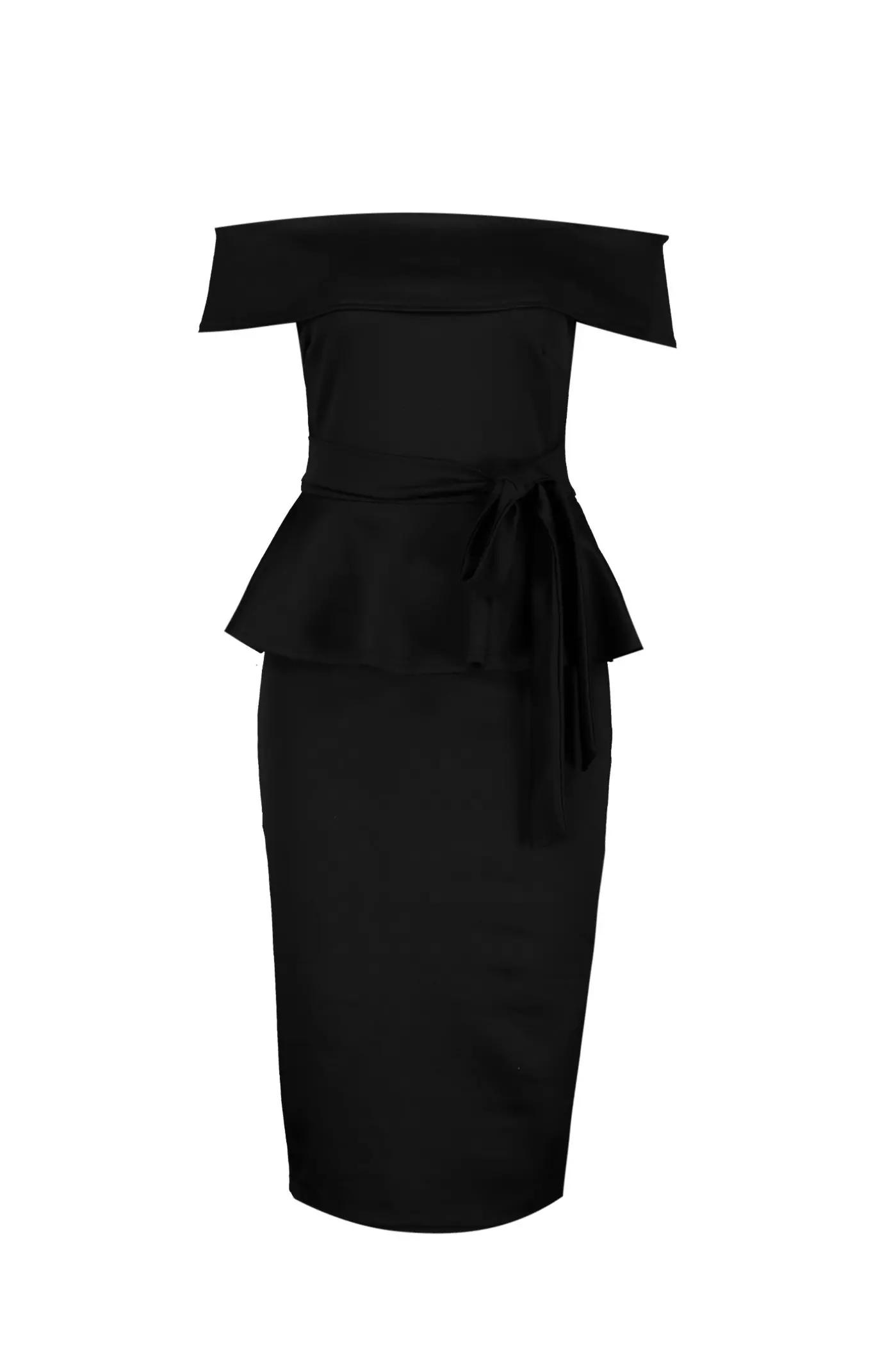 Women Elegant Peplum Dress Off The Shoulder Wrap V Neck Bodycon Pencil Midi  Formal Wear to Work Church Dress, Black, Small : : Clothing, Shoes  & Accessories