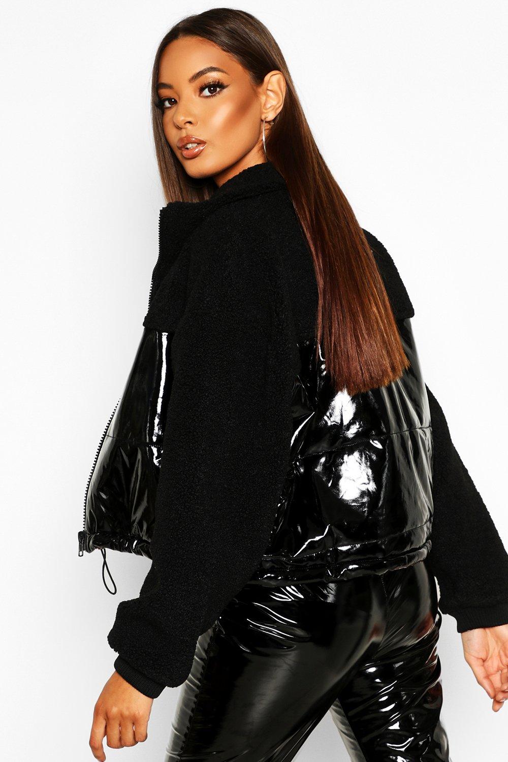 Boohoo on sale vinyl jacket